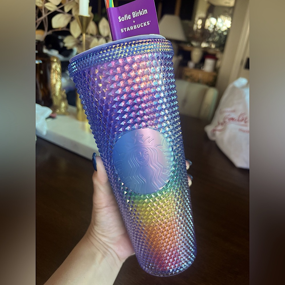 NEW 2024 STARBUCKS x Sofie Birkin 24 oz Sparkle Studs Cold Cup Limited Edition - Picture 4 of 5